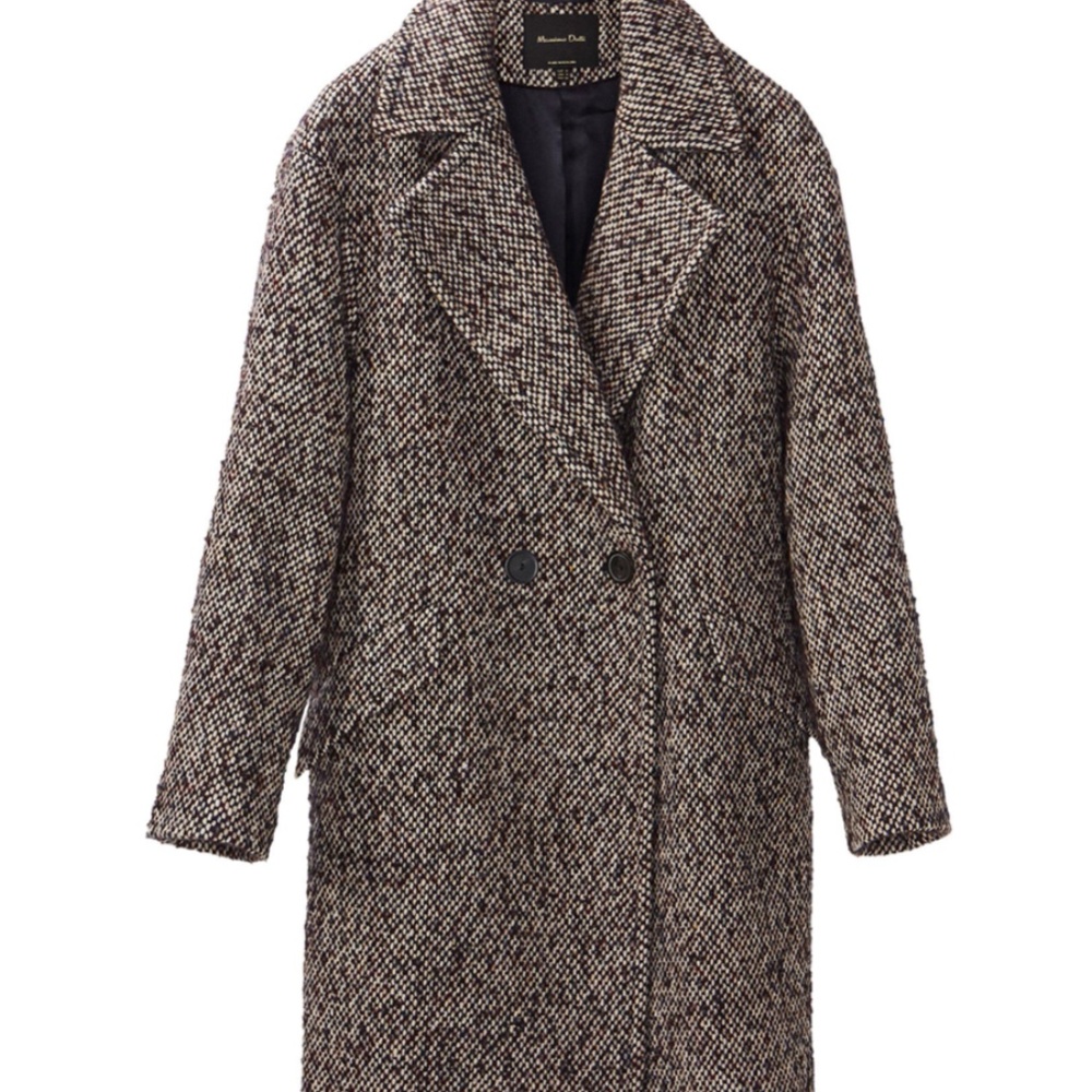 Embellished wool coat